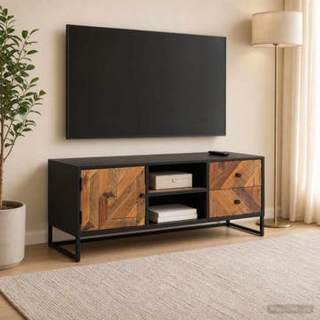vidaXL TV Kast met lade met opslag met de deur 105 x 30 x 40, Huis en Inrichting, Woonaccessoires | Cd- en Dvd-rekken, Verzenden