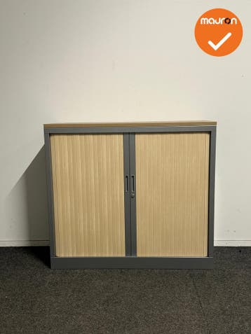Robberechts roldeurkast - 105x120x43 - Zilvergrijs - Licht B, Werkplek, Ophalen of Verzenden, Gebruikt, Kast