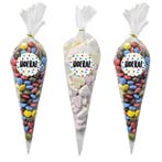 Fako Bijoux - 50x Cellofaan Puntzakken 30x16cm + 60 Stickers, Diversen, Cadeauverpakkingen, Verzenden, Nieuw