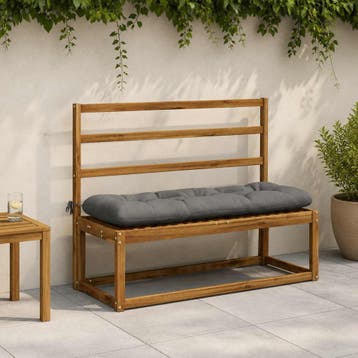 vidaXL Bankkussen VIANEN 100% Polyester Grijs 110 x 40 x 12, Verzenden, Nieuw