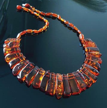 Amber Unieke natuurlijke Baltische barnsteenketting- 35 g