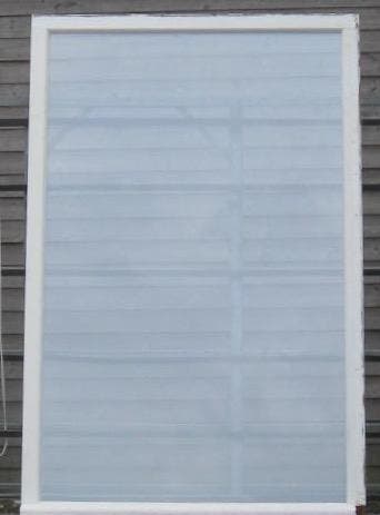 meranti houten raam , chassis , venster 154 x 235 wit, Doe-het-zelf en Bouw, Raamkozijn, Ophalen of Verzenden, Zo goed als nieuw