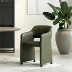 Leren eetkamerstoel Icon - Toledo Olive (olijf/groen), Huis en Inrichting, Stoelen, Bohemian, Eigentijds, Industrieel, Klassiek, Modern, Retro, Romantisch, Scandinavisch, Vintage