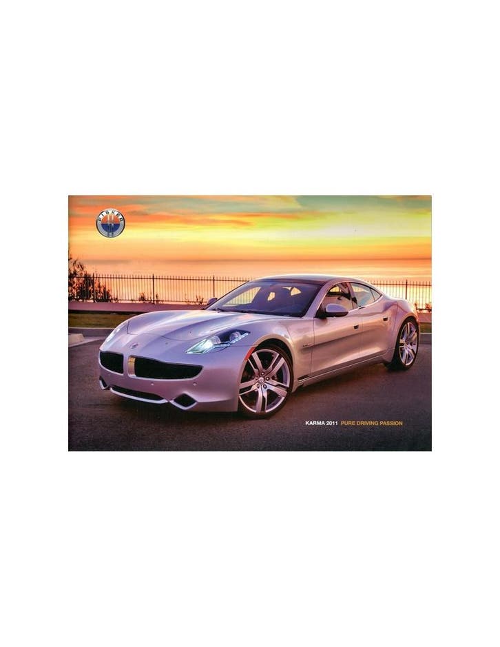 2011 FISKER KARMA BROCHURE DUITS, Livres, Autos | Brochures & Magazines
