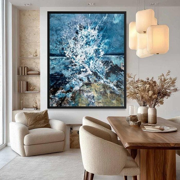 VOLHA - Restless Ocean-XXL, Antiquités & Art, Art | Peinture | Moderne