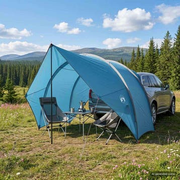 vidaXL Achterklep luifel waterbestendig 405 x 280 x 220 cm, Verzenden, Nieuw