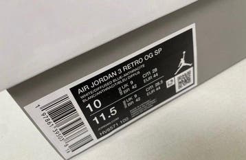 Air Jordan - Air Jordan 3 - Sneakers - Maat: EU 44 - Nieuw, Nieuw