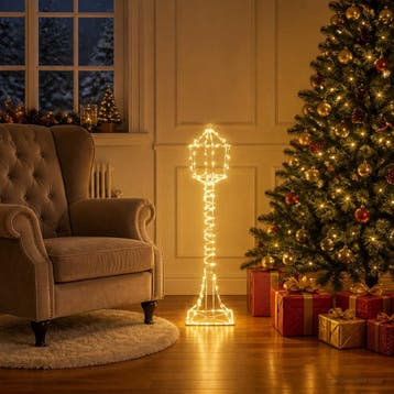 vidaXL Led-kerststraatlantaarn LOVIISA 160 LEDs Warmwit, Verzenden, Nieuw