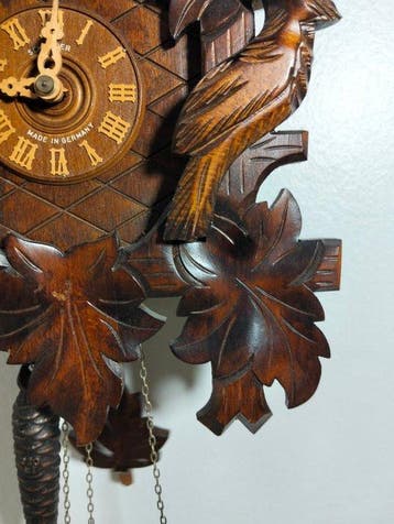 Pendule à coucou (4) - Bois - 1950-1960 - Schneider pendule