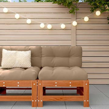 vidaXL Tuinstoel Midden Massief grenenhout Waskleur Bruin, Tuin en Terras, Verzenden, Nieuw