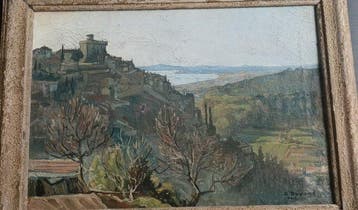 R. Bayard (XX) - Veduta del Lago di Nemi (Castelli romani)
