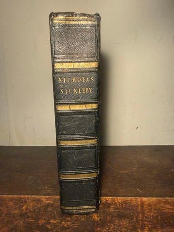 Signed ; Charles Dickens / Phiz - Nicholas Nickleby