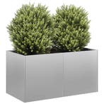 vidaXL Plantenbak 80x40x40 cm gegalvaniseerd staal, Verzenden, Nieuw