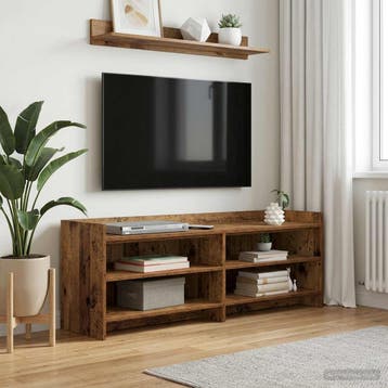 vidaXL TV Kast 135 x 33 x 47 cm Oud hout Bewerkt hout, Verzenden