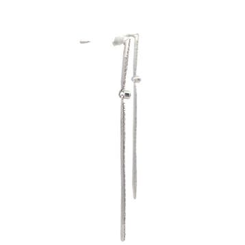 Statement oorbellen - 14 karaat Witgoud - 0.56ct. tw.