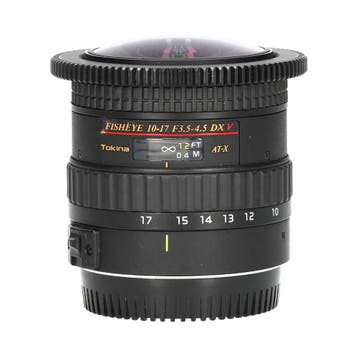 Tokina AT-X 10-17mm f/3.5-4.5 DX NH V Fisheye  met garantie, Ophalen of Verzenden