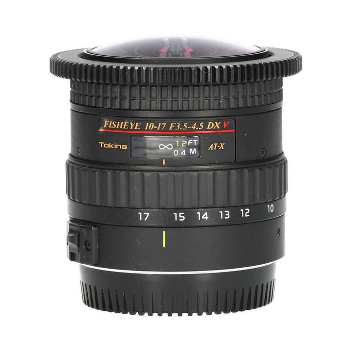 Tokina AT-X 10-17mm f/3.5-4.5 DX NH V Fisheye  met garantie, Audio, Tv en Foto, Foto | Lenzen en Objectieven, Gebruikt, Ophalen of Verzenden