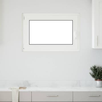 vidaXL Kleur binnenkant kelderraam Wit RISOR 90 x 60 cm, Verzenden, Nieuw