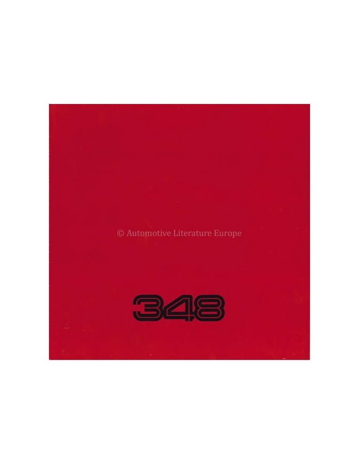 1990 FERRARI 348 BROCHURE 575/89, Livres, Autos | Brochures & Magazines, Enlèvement ou Envoi