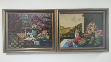 R. Oller (XX) - NO RESERVE - Pareja de bodegones (x2)