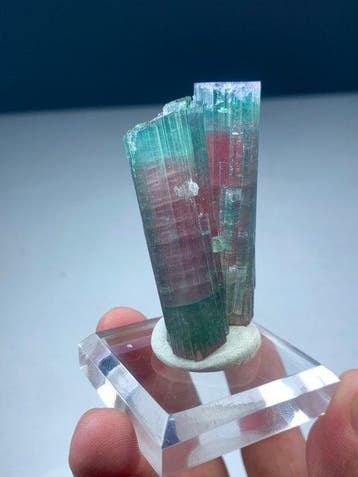 Bicolour DT toermalijn Kristal- 67 g - (1)