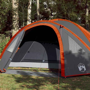 vidaXL Koepeltent 4-persoons waterdicht oranje, Verzenden