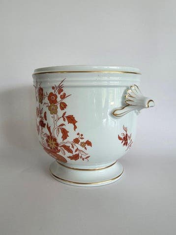 Porcelaine de Paris - Pot de fleurs - Porcelaine - Avec bord