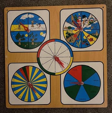 Houten Kalenderklok, Verzenden, Nieuw
