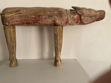 Nandi votief. Of belofte dier ceremoniele scuptuur. - Hout -