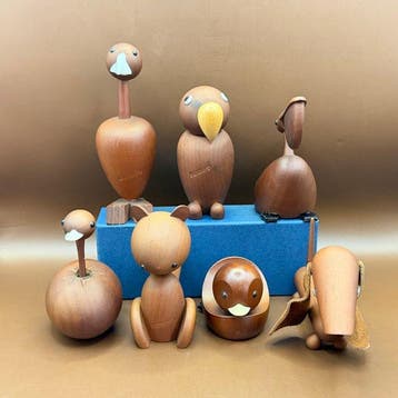 Senshukai  - Royal Pet - Figuur - Zeven vintage houten