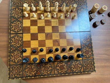 Schaakspel - Hout