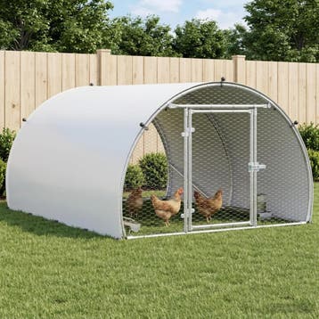 vidaXL Kippenhok zilver 200 x 150 x 100 cm Gegalvaniseerd, Verzenden