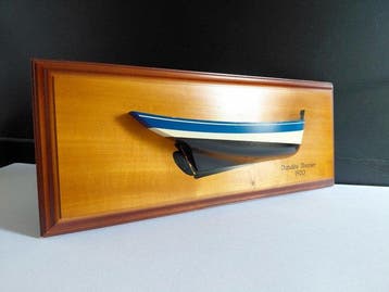 Halfmodel - Demi coque décorative en bois, 40 cm, Dundée