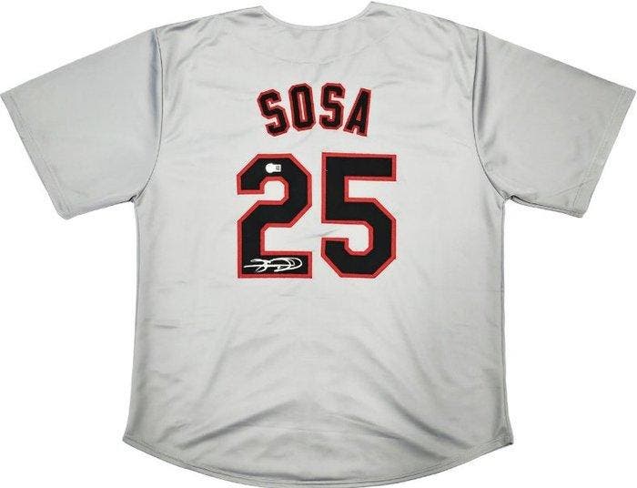 MLB - Sammy Sosa - Aangepaste witte honkbaljersey -, Verzamelen, Overige Verzamelen