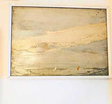 Piero Giunni (1912-2000) - Fascia di nuvole sul vento, Antiek en Kunst, Kunst | Schilderijen | Modern