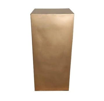 TM Sokkel zuil mat goud 50 x 50 x 100 CM, Verzenden