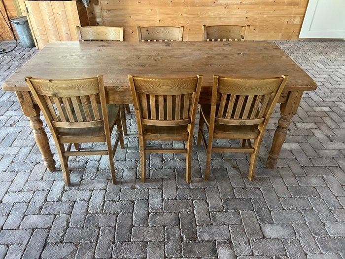 Eettafel (7) - Hout, Maison & Meubles, Maison & Meubles | Autre