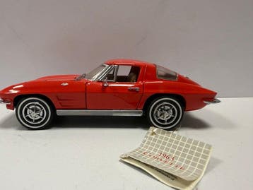 Franklin Mint 1:24 - Modelauto - Corvette Sting Ray (1963), Hobby en Vrije tijd, Nieuw