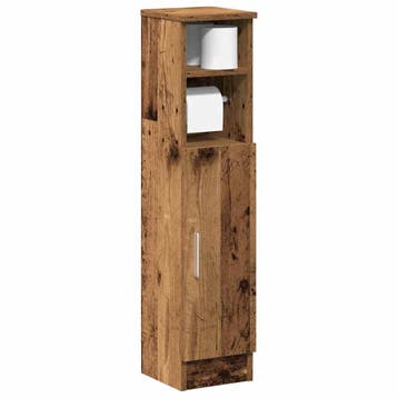 vidaXL Badkamerkast met rolhouder 20,5x22x90 cm oud, Verzenden