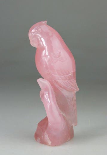Statuetje Vogel Papegaai Chinees Sculptuur - China -, Antiek en Kunst
