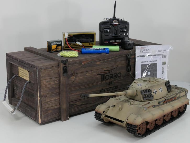 Schaal 1:16 Torro 3888-1 Koningstiger RC overcompleet #6765, Hobby & Loisirs créatifs, Modélisme | Voitures & Véhicules, Enlèvement ou Envoi