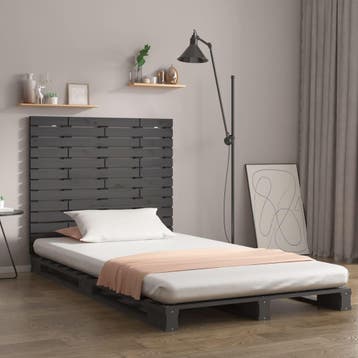 vidaXL Hoofdbord wandmontage 126x3x91,5 cm massief, Verzenden