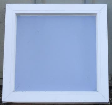 wit pvc raam , chassis ,  kozijn 63 x 61  MAT glas, Kunststof, Minder dan 75 cm, Raamkozijn, Nieuw
