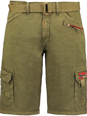 Geographical Norway Heren Korte Broek Palaga Kaki, Verzenden, Nieuw