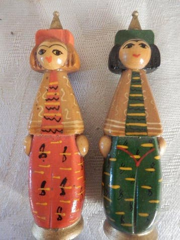 Schaakspel - Hout, Russische Puppe