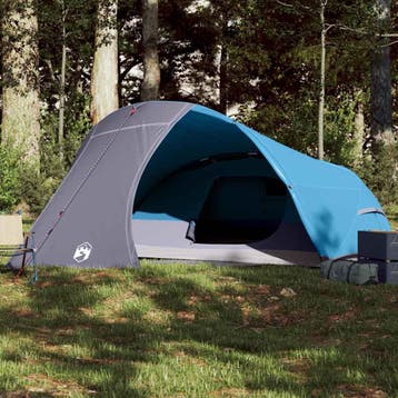 vidaXL Koepeltent 4-persoons waterdicht blauw, Verzenden, Nieuw