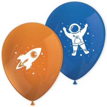 Ballonnen Ruimtevaart 28cm 8st, Verzenden, Nieuw