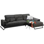 Evila Originals Frido Hoekzetel Rechts Antraciet - Outlet -, 300 cm of meer, Zo goed als nieuw, Stof, 100 tot 125 cm