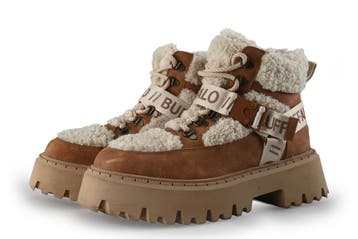 Buffalo Veterboots in maat 42 Beige, Kleding | Dames, Verzenden, Beige, Overige typen, Zo goed als nieuw