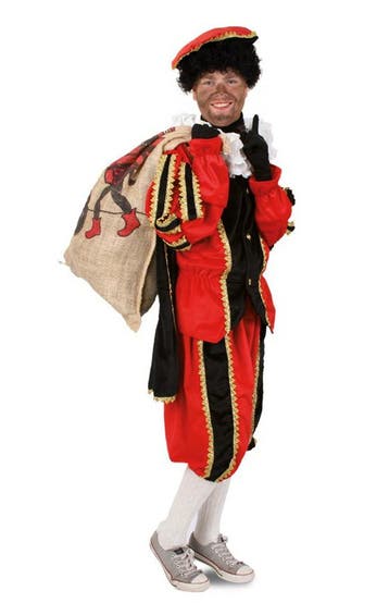 Luxe Piet Kostuum Rood XL-XXL + Gratis Pietenschmink Pak Pie, Ophalen of Verzenden, Nieuw